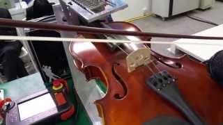 Robot Plays Violin Princess Mononoke Theme Song [upl. by Merdith]