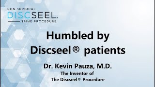 Humbled by Discseel® patients [upl. by Malloy]