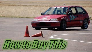 Buying a CRXCivic for Autocross [upl. by Refeinnej]