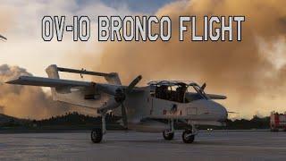 OV10 Bronco Flight MSFS 2020 [upl. by Dirgis]