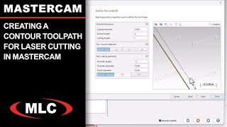 Creating a Contour Toolpath for Laser Cutting in Mastercam  Mastercam Tech Tip 210 [upl. by Inaj]