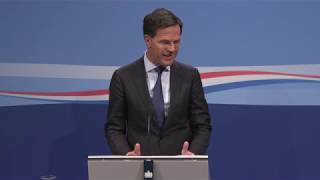 Integrale persconferentie MP Rutte 832019 [upl. by Nowell681]