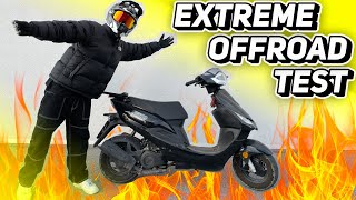 EXTREME OFFROAD TEST mit meinem MOPED geht schief [upl. by Dirfliw148]