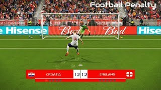 Croatia vs England  Penalty Shootout  PES 2018 Gameplay PC [upl. by Lapointe]