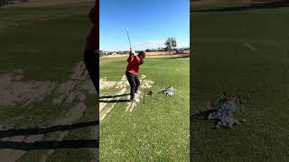 Working on naturally shallowing the club with this high level student pgapro golfswing fyp [upl. by Arlin]