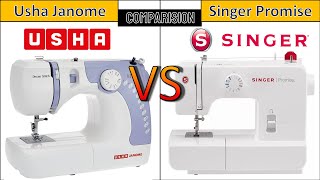 Usha Janome Dream Stitch vs Singer Promise 1408 Comparison [upl. by Akers]