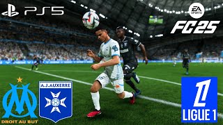 FC 25  OM VS AUXERRE  LIGUE 1 MCDONALD’S 2425  ULTRA RÉALISME 4K PS5  STADE VÉLODROME [upl. by Sammer222]