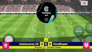 EFOOTBALL MOBİLE GAMEPLAY 2024  SÜPER LİG MAÇI [upl. by Aerdua700]