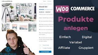 WooCommerce  Produkte anlegen  Schnell und einfach  2022 [upl. by Htebaras]