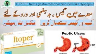 Itoper tablet uses for acidity and abdominal pain  peptic ulcer  How to use itopride tablet [upl. by Eleynad889]