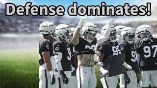 Why the Raider defense dominated the offense in minicamp [upl. by Grados]