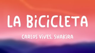 La Bicicleta  Carlos Vives Shakira Lyrics Video [upl. by Ahcatan442]