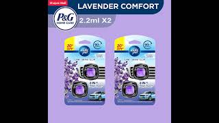 Ambi Pur Car Freshener Sky Breeze Lavender Value Pack 22ml Car Vent Clip x2 packs Air Freshener [upl. by Calvert]