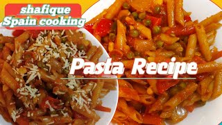 pasta recipe with vegetables shafique Spain pasta 🍝 pasta tomato sauce how to make pasta [upl. by Atel]