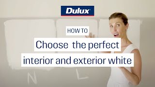 How to choose the perfect interior and exterior white  Dulux [upl. by Inig]