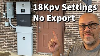 EG4 18KPV Settings for Partial Home Backup with NO EXPORT [upl. by Savanna]