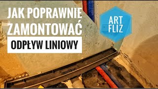 Jak poprawnie zamontować odpływ liniowy  wykonanie ArtFliz [upl. by Breban]