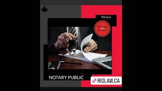 RIOLAW NOTARY amp COMMISSIONERS OF OATH [upl. by Rovert60]