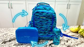 Review of Bentgo Lunch Box Backpack and Water Bottle [upl. by Radford]