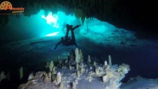 Cenote diving Dreamgate Mexico [upl. by Derag]