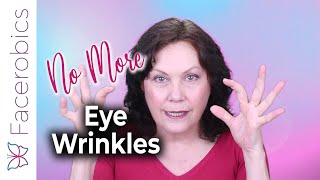 Face Yoga to REDUCE Eye Wrinkles [upl. by Nnaerb]