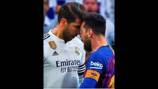 Ramos VS Messi 😮😮😮 football [upl. by Rolyab]