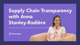 Terrascope Climate Cafe Episode 4 Supply Chain Transparency with Anna StanleyRadière [upl. by Nibaj]