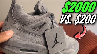 Air Jordan 4 KAWS Better Than DHGate [upl. by Razec428]