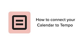 Capacity Planner onboarding 2  How to connect your Calendar to Tempo [upl. by Tabbitha429]