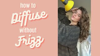 How to diffuse your wavy hair WITHOUT frizz [upl. by Yebloc]