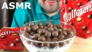 ASMR MALTESERS CHOCOLATE BALLS WITH MILK 몰티져스 먹방 Eating Sounds Mukbang NO TALKING [upl. by Octavius]