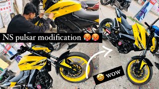 NS pulsar modification 🥵🥵Sexy NS bike modification pulsar modification ns200 [upl. by Otxis]