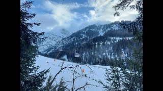 Hiking in Seefeld in Tirol Winter Wonderland by foot Made with Clipchamp [upl. by Ahsiyt]