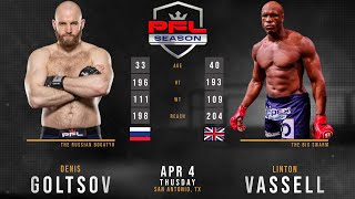 Denis GOLTSOV vs Linton VASSELL Full FIGHT PFL [upl. by Mead]