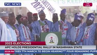 Buhari Speech At APC Presidential Campaign Rally In Nasarawa State [upl. by Annahc]