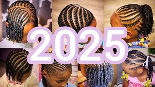 🔥♥️2025 Cute Cornrow and Braids Hairstyles For Little Girls  Kids Hairstyles for Back to School 💯 [upl. by Gagliano]