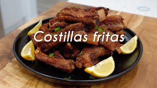 Receta de Costillas de Cerdo Fritas al Estilo Cubano  havanadice [upl. by Lael769]