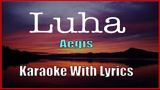 LUHA  Aegis Karaoke With Lyrics INSTRUMENTAL [upl. by Bakki]