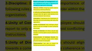 Fayols Principles of Management Principles of Management  Business Studies [upl. by Denyse325]