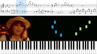 Moonlight Shadow Mike Oldfield  Piano Tutorial  Sheets [upl. by Rodmun]