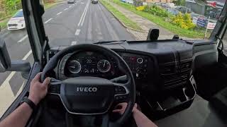 New Iveco SWay 2024 420hp POV test drive Binaural Audio [upl. by Nnoj]