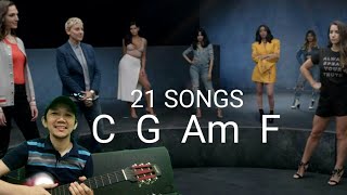 21 songs 4 chords CGAmF [upl. by Ilona]