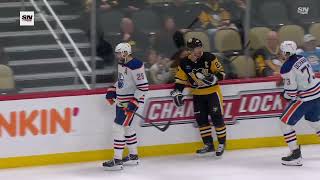 Vinnie Desharnais roughing on Sidney Crosby [upl. by Arelc]