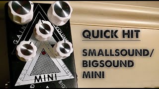 QUICK HIT SmallsoundBigsound Mini [upl. by Eatnohs]