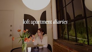 loft apartment diaries  simple diy home decor design within reach haul cooking for one [upl. by Netti]