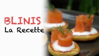 Recette  blinis maison [upl. by Trina654]