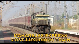 Roaring EMD with One of Worlds Most Luxurious Train Maharajas Express Knocks Umroli Indian Railways [upl. by Elsy984]