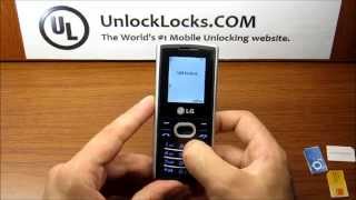 How To Unlock LG A140 by Unlock Code  UNLOCKLOCKScom [upl. by Shirleen]