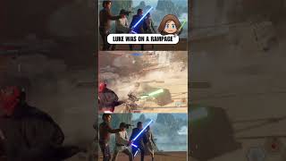 Luke Skywalker was on a rampage in Starwars Battlefront 2 starwars [upl. by Berti681]