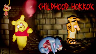 ESCAPE WINNIE THE POOH  Childhood Horror Game Pt 2 [upl. by Gillman]